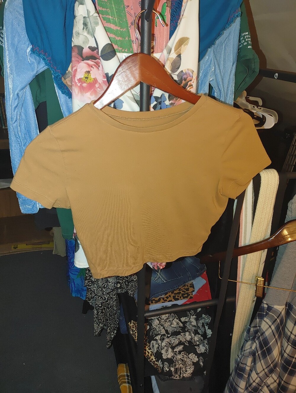 Short Sleeve Cropped Tee - Women Tops - Picture 4 of 10